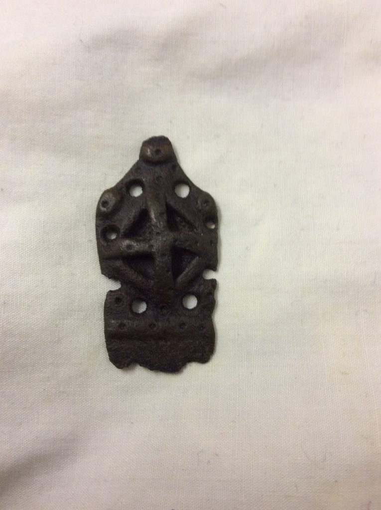 Strap end, dated circa 900-1100 ad.