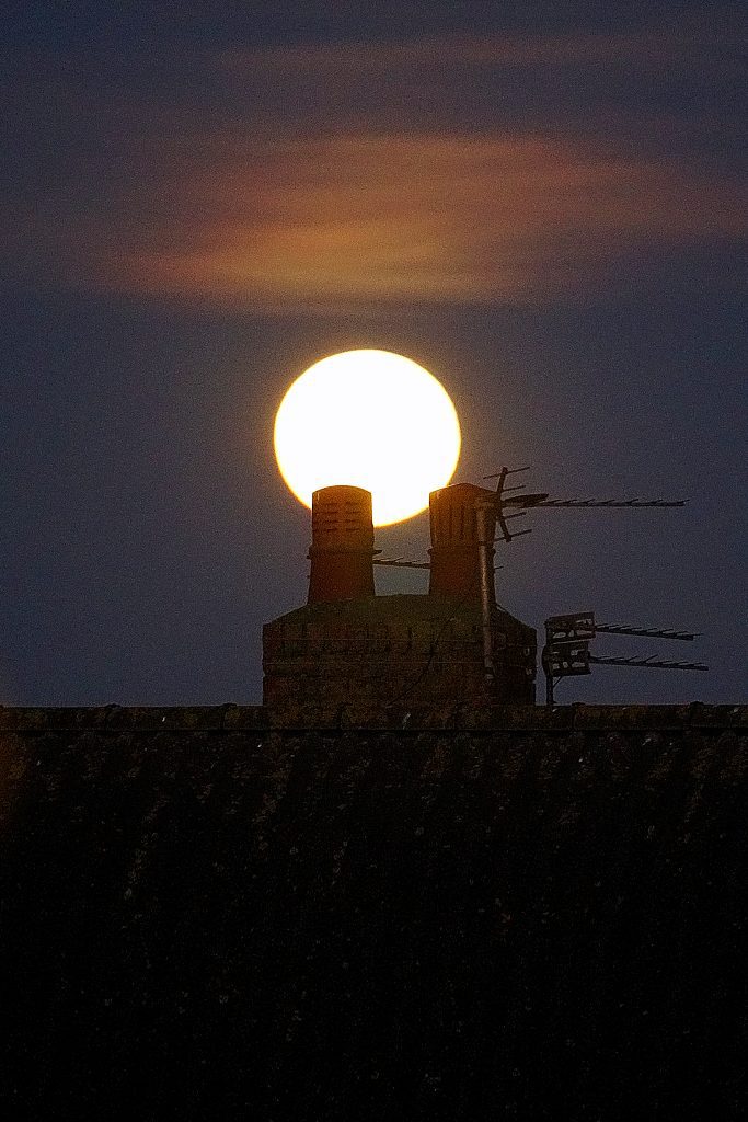 Snow Moon, 27 Feb 2021. Photo: Visit Fylde Coast