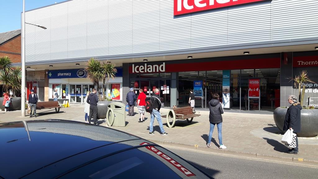 The queue for Iceland