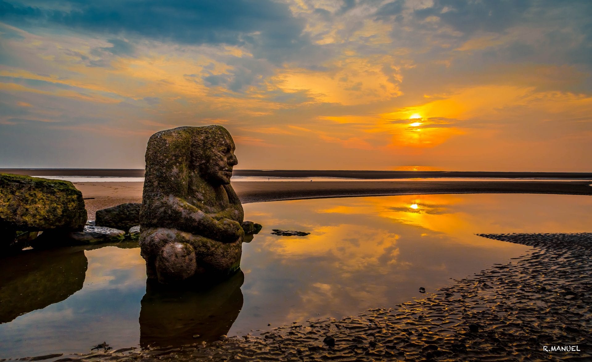 Sunsets over the sea