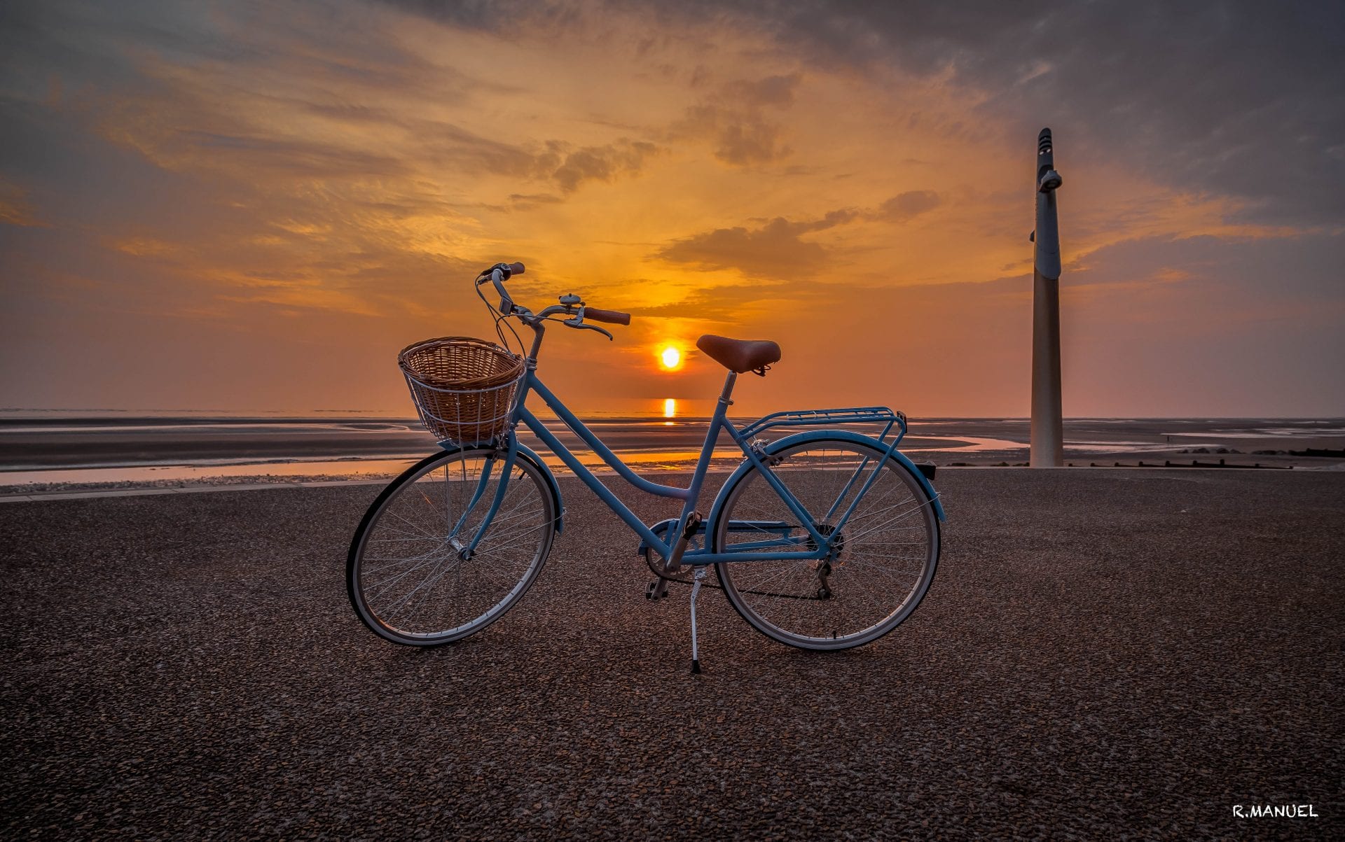 Sunsets over the sea