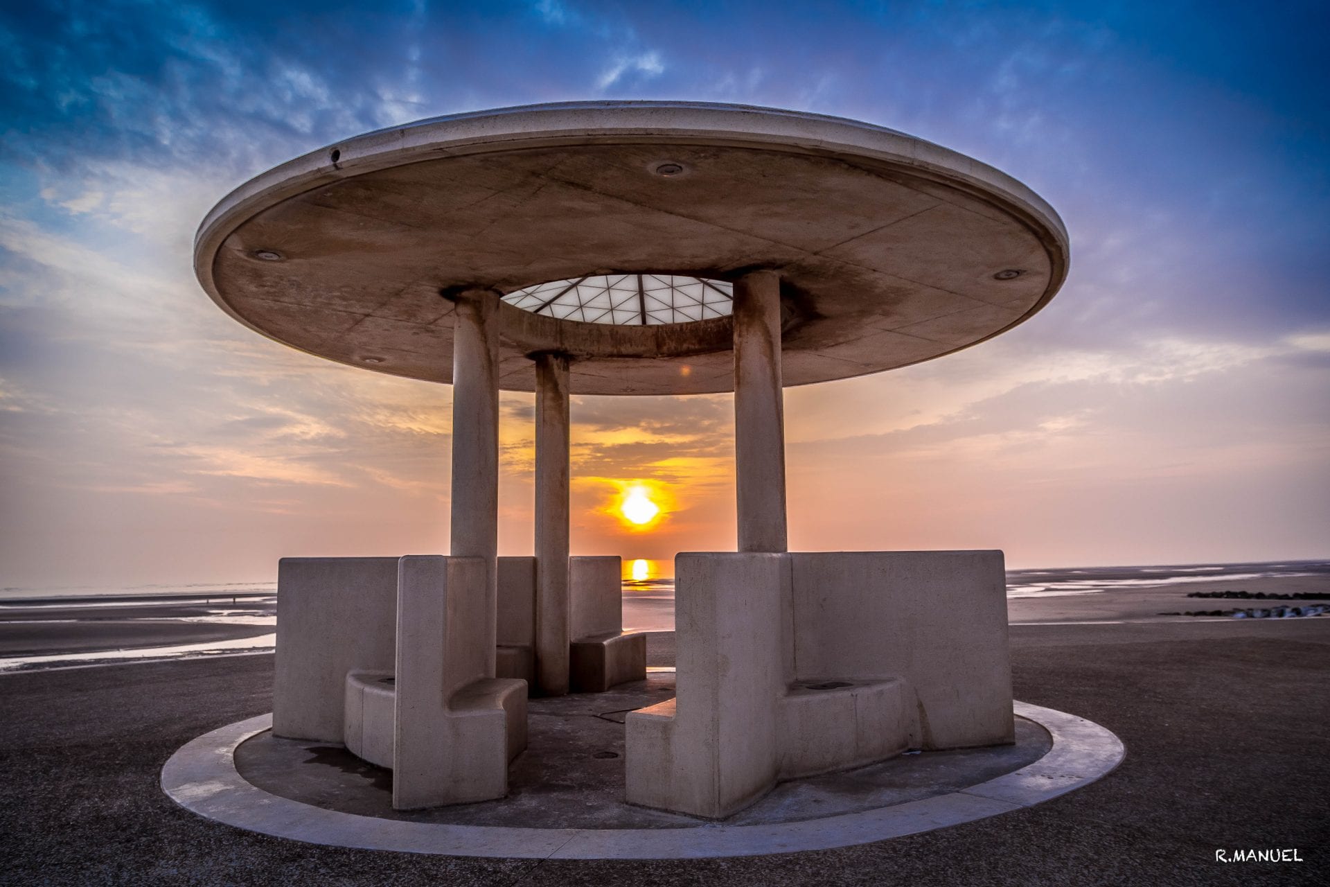 Sunsets over the sea