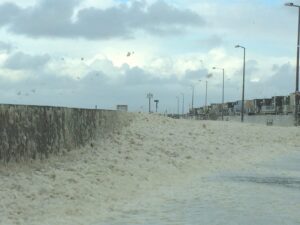 Sea foam at Cleveleys