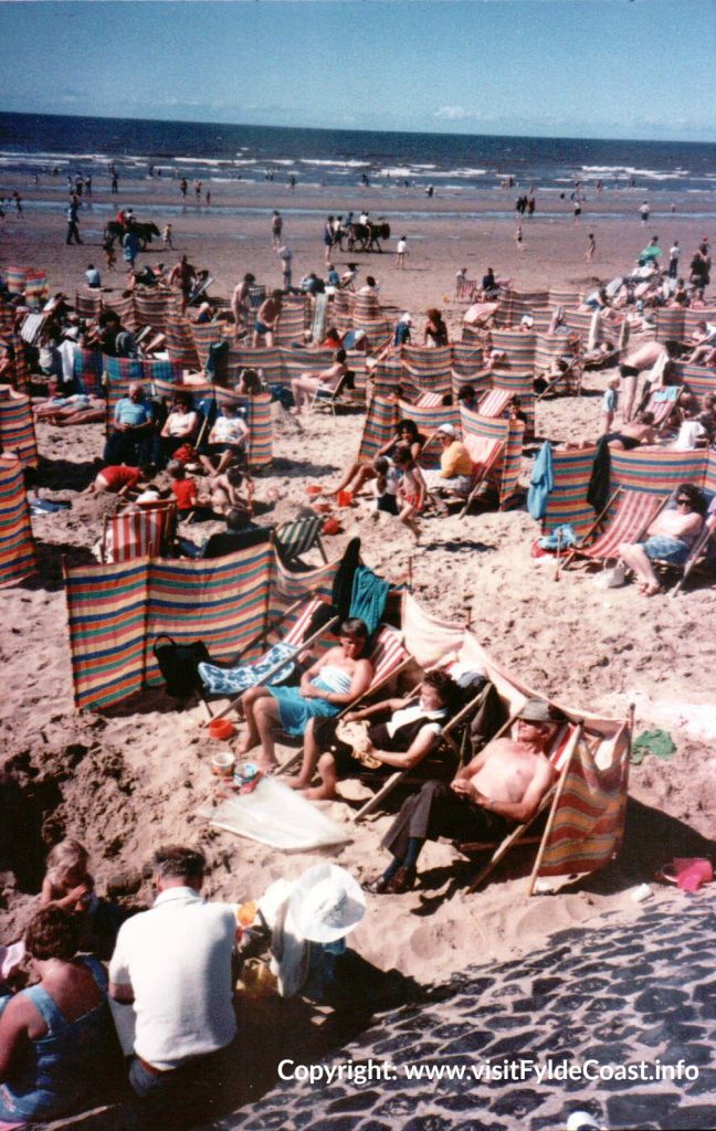 Blackpool beach in the 1970s