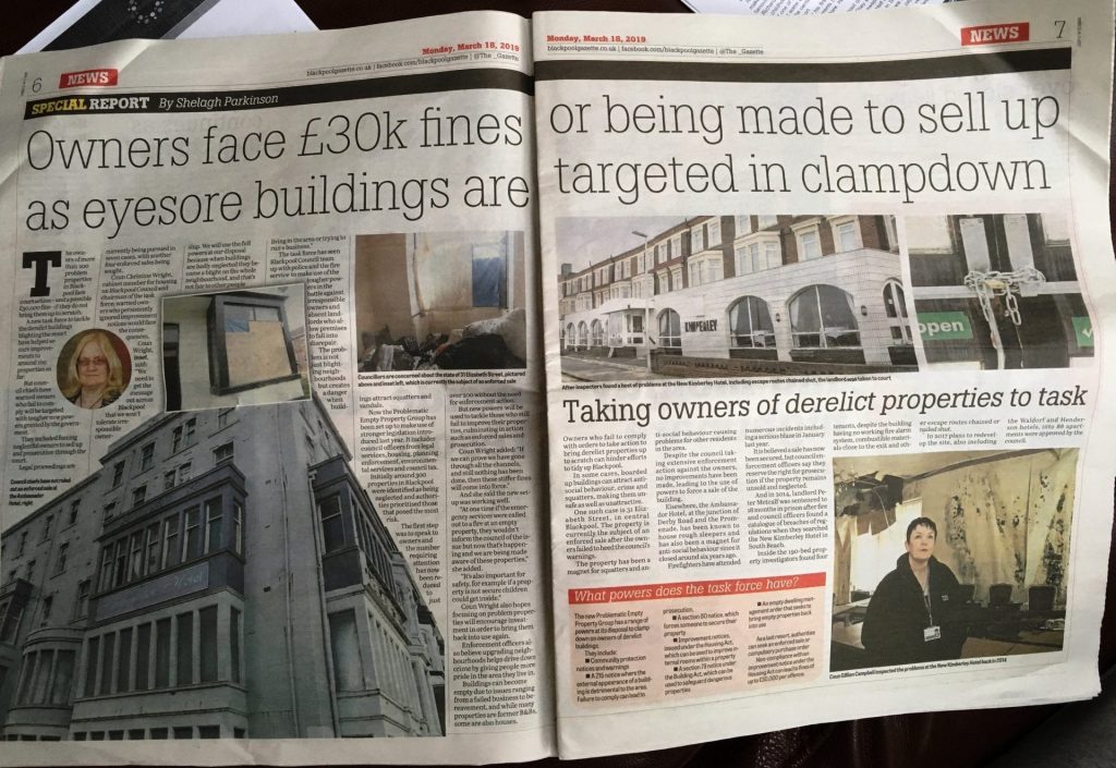 Taking action to tackle empty properties in Blackpool
