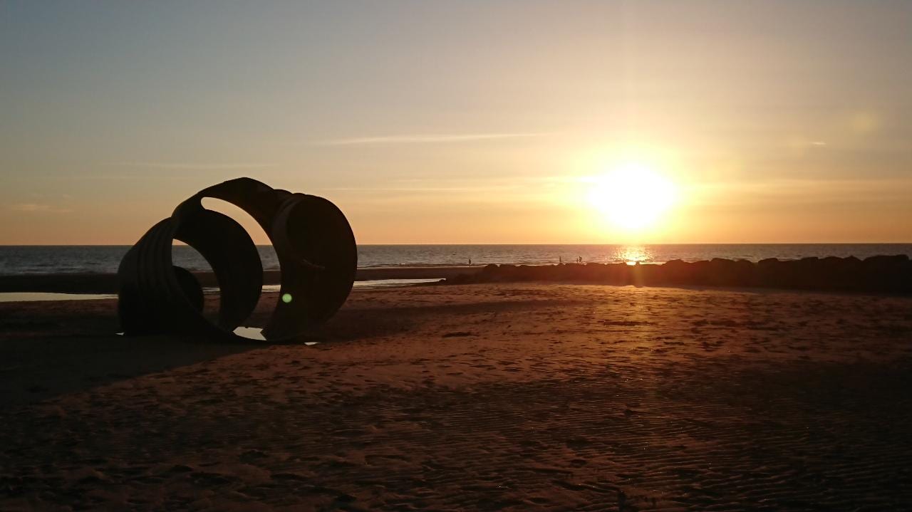 Sunsets over the sea