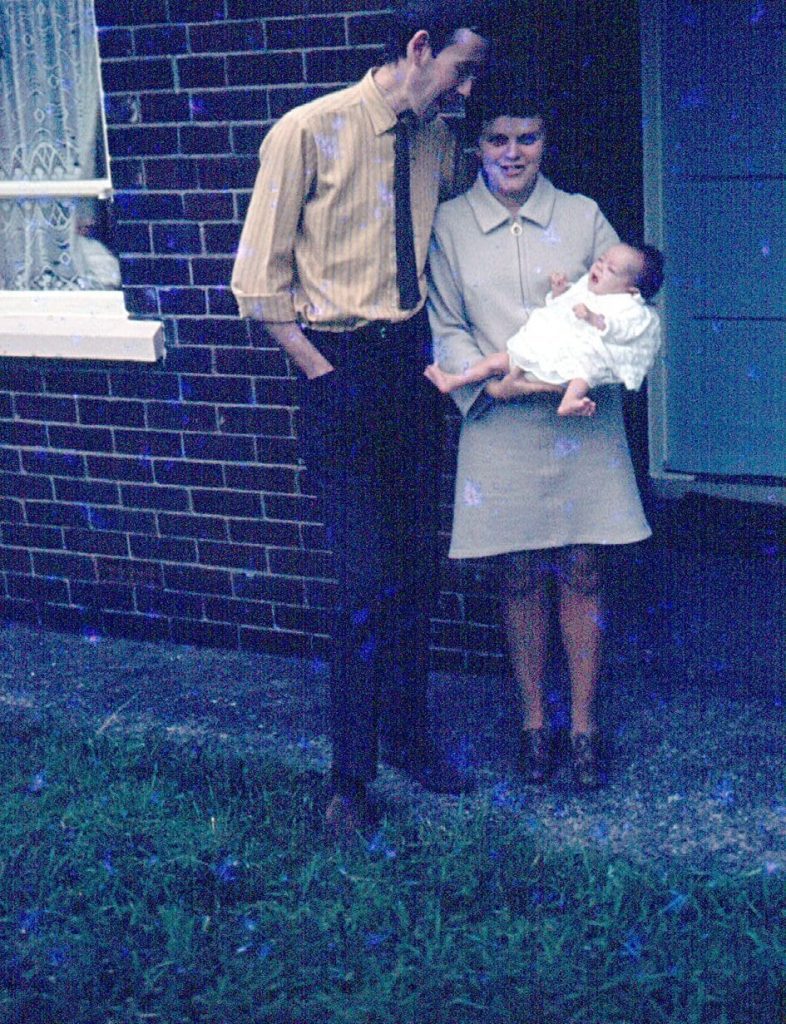 Bringing our new baby home that we had 50 years ago today