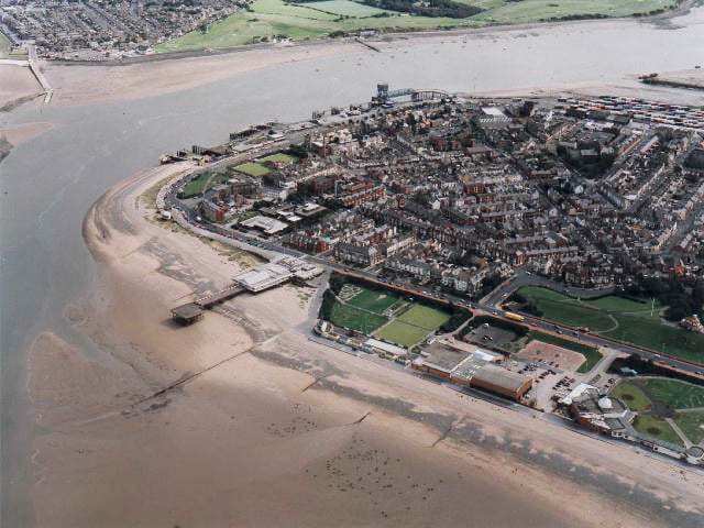 Aerial view of Fleetwood. See the Fylde Coast by drone
