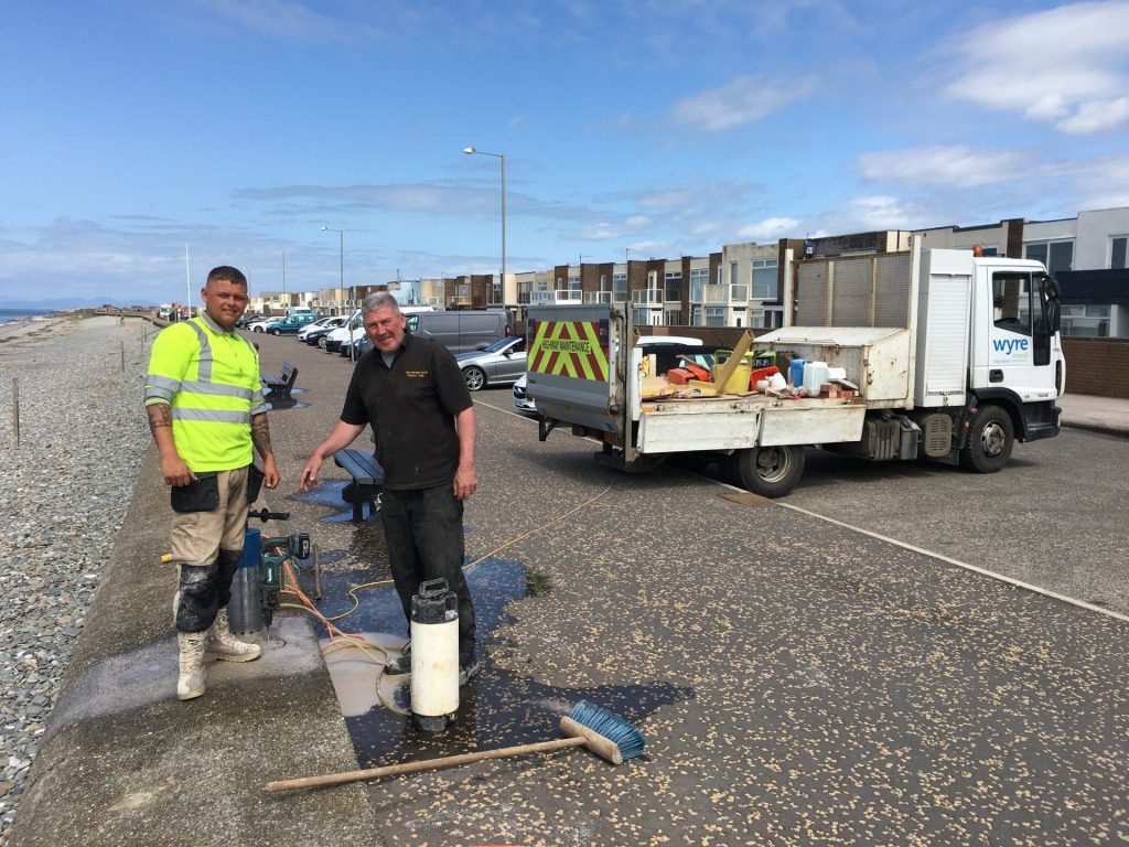 Installation of Rossall Beach Wildlife Boards