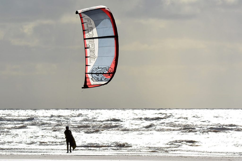 Kitesurfing at Cleveleys