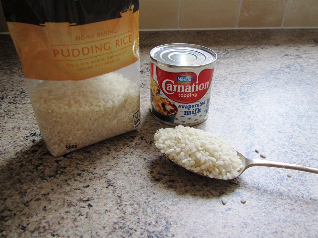 Rice pudding ingredients