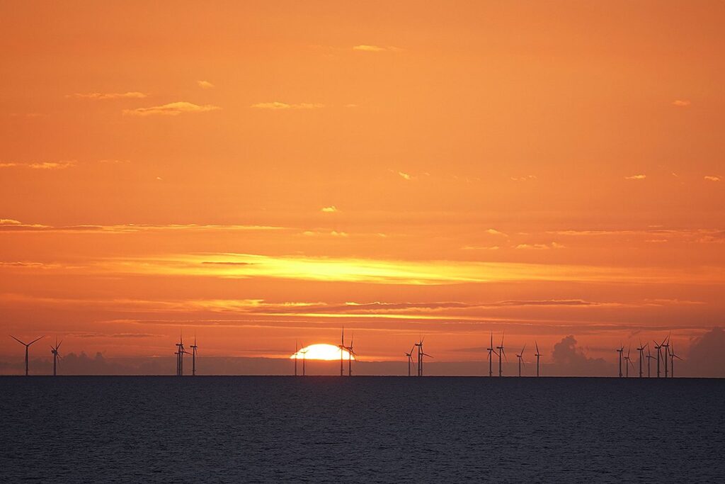 Sunsets over the sea