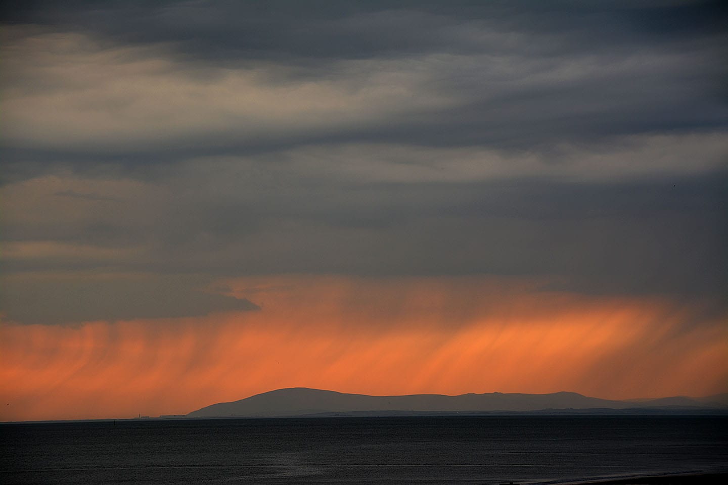 Sunsets over the sea
