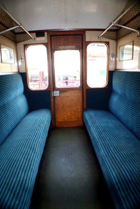 Old fashioned railway carriage, remembering steam trains