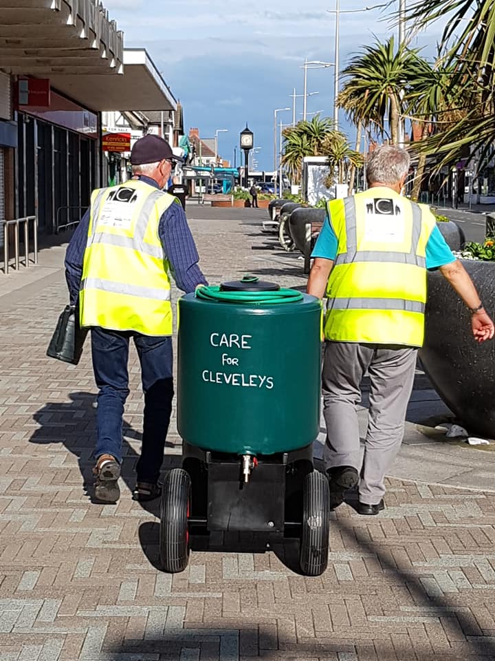 Cleveleys is Blooming because volunteers have worked hard planting and watering