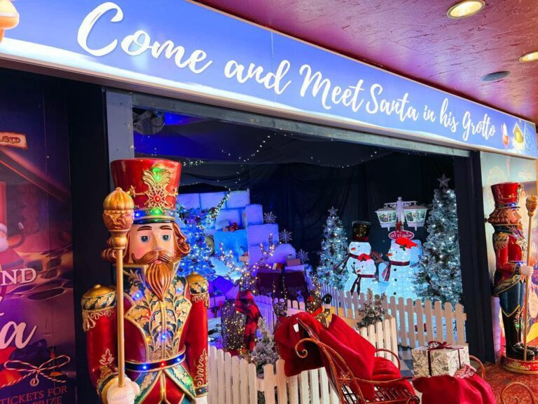 Meet Santa in his grotto at Coral Island