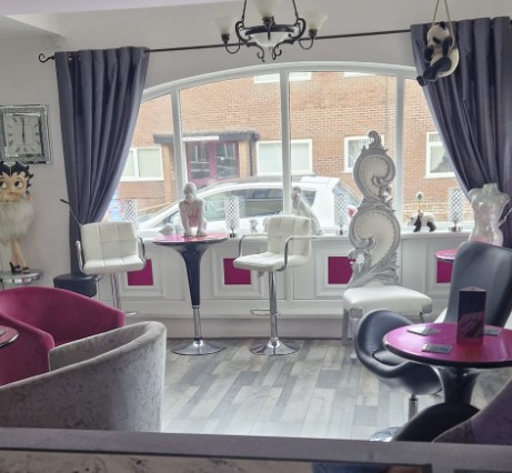 Reception and bar area at Dudley Hotel Blackpool