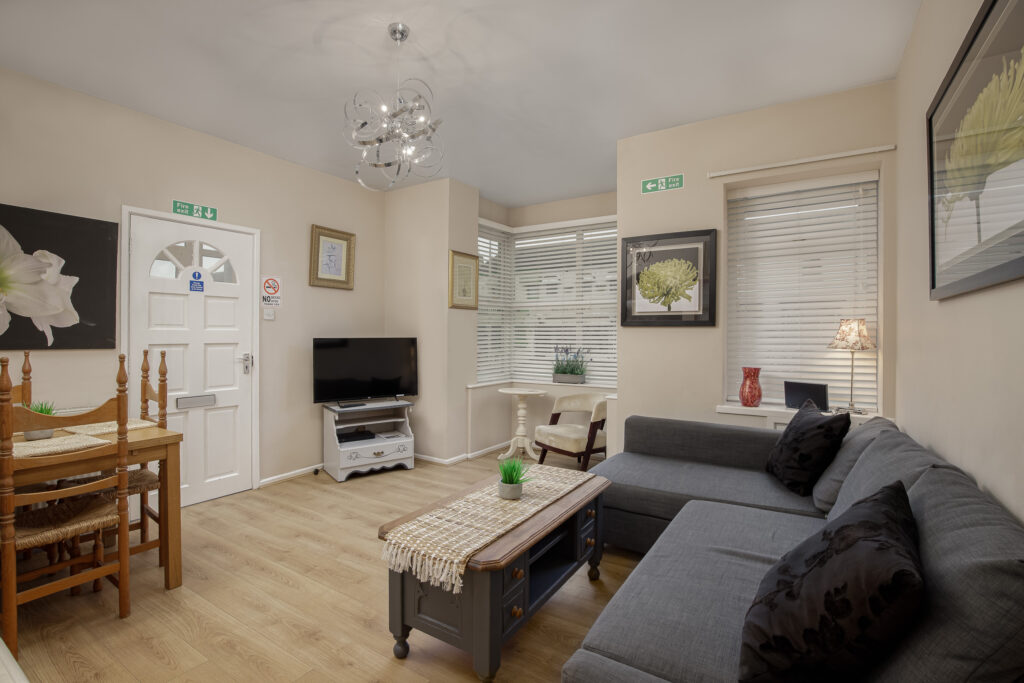 Lounge area at Hornby Apartments