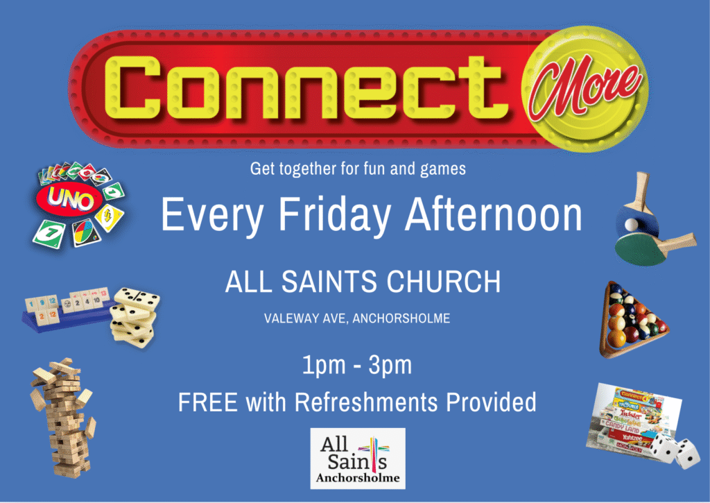 Get together for fun and games at the Connect More Games Afternoon.