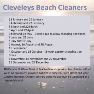 Join Cleveleys Beach Cleaners