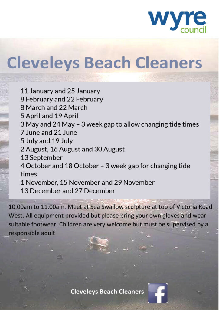 Join Cleveleys Beach Cleaners