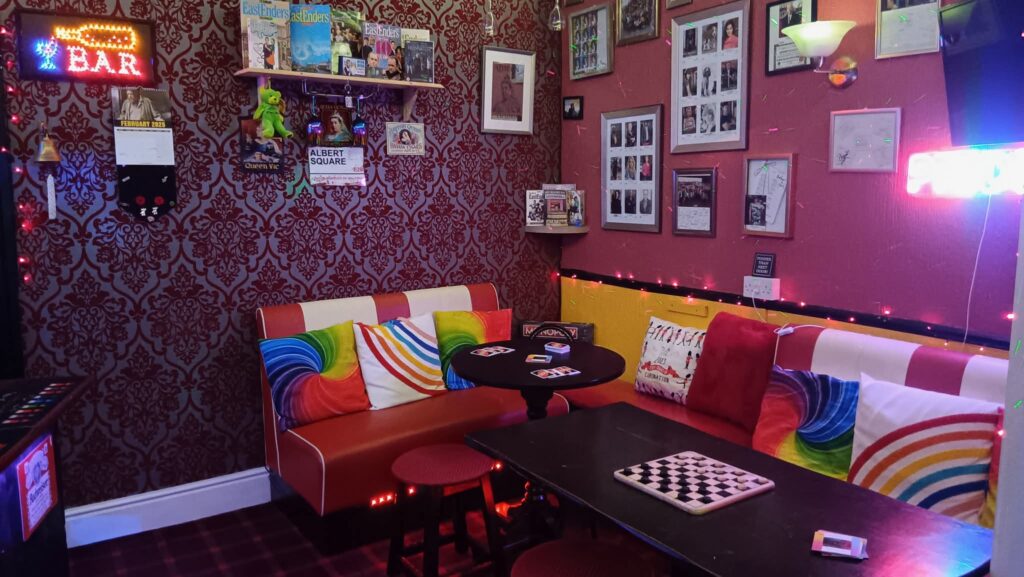 Bar area at Front entrance of the A&P at The Sheron House B&B, Gynn Avenue Blackpool