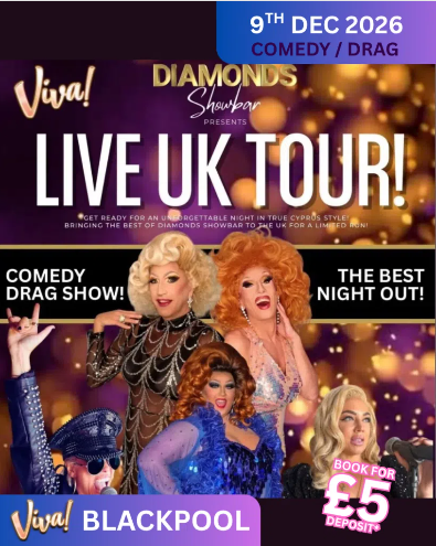Diamonds Showbar UK Tour at Viva Backpool
